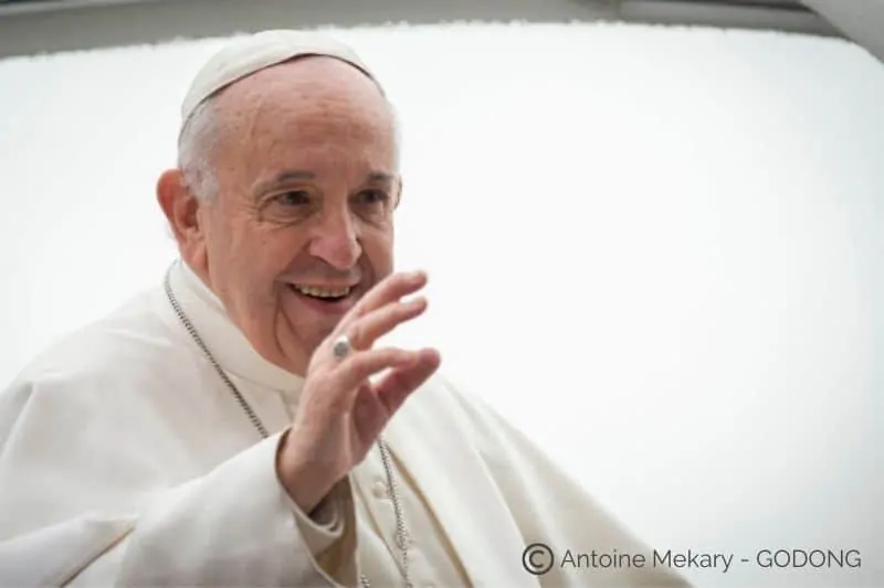 Le pape François lors d'une audience générale