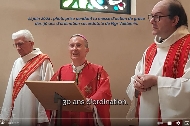 11 juin 2024 : 30 ans d’ordination de notre évêque