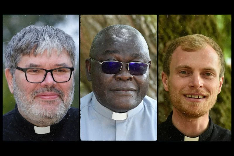 Portraits des pères Jean-Christophe Delente et Julien Sossou